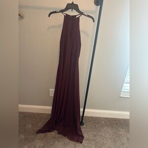 Lulus event dress burgundy